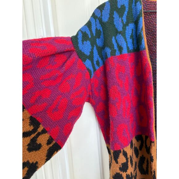 FARM Rio Multicolor Leopard Print Cardigan - Picture 4 of 5